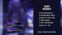 create and code custom stream chat, event widget, alerts, goal widget