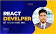 be your frontend react developer and build react js websites