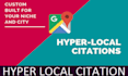 manually hyper local citations and directory submissions