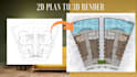 draw an architectural plan in architectural rendering