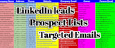 provide email, b2b,linkedin leads and prospect list for you