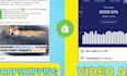 create dropshipping  video ads  I short video ads