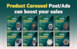 design linkedin and instagram carousel ads