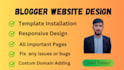 create and design blogspot website on blogger