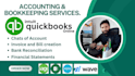 do bookkeeping in quickbooks online complete set up and reconciliation