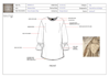 design shirt, blouse, kurta, tops illustration and manufacturing ready tech pack