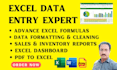 do data entry microsoft excel, virtual assistant, data collection, typing