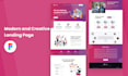 do web template homepage landing page UI