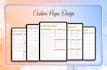 create custom digital planner, printable planner, journal, tracker, calendar
