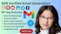 do b2b lead generation, email list building, data scrapping