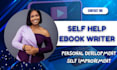 beta read and ghostwrite self help ebook, self help book, personal development