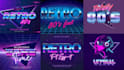 design 80s retro logo