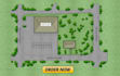 professionally draw map illustration, property map, backyard, landscape design