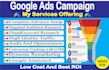 setup and manage google ads campaign, adwords PPC campaign