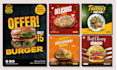 design food menu, banner and poster