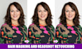 do advanced hair masking, headshot retouching professionally