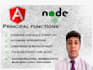 develop web app using nodejs and angular