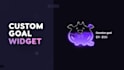 do custom goal widget of your character