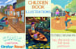 draw children book illustrations traditionally or digitally