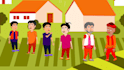 make 2d child story and character walk cycle