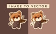 do vector tracing, vectorize logo or image
