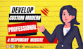 code and design professional website development using HTML CSS javascript