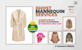 do the best ghost mannequin with symmetrical neck joints and cloth retouching