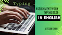 do assignment writting, copypaste, typing work