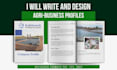 design agriculture or farming business profile or company profile