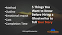 interview you and write your book with you