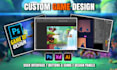 make 2d custom games including art and design from your idea