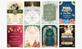design modern graduation, wedding and party invitation, announcement card