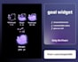 design and code goal widget with any character