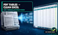 extract PDF tables, invoices, and statements into clean excel files