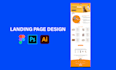 design stunning website uiux design or figma landing page design
