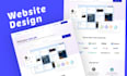 ui ux design, website ui ux design, or landing page design in figma