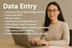 do fast and accurate data entry, copy paste, typing, and web research