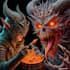 make fantasy horror character and monster art