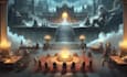 make a game scene concept art illustration for you