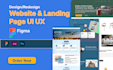 do modern figma website ui ux, dashboard design or mobile app ui ux design