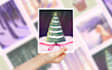 illustrate an unique custom greeting card or postcard