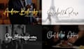 a signature, scripted, handwritten, calligraphy, and cursive logo