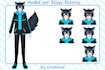draw a 2d vtuber model ready to rig