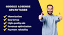 make website and add google adsense ads with seo traffic