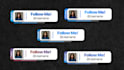 make animated social media lower thirds