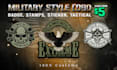 design unique patch, military tactical, badge logo