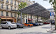 design and render realistic outdoor parking lot and garage