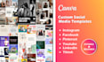 design a canva templates for your social media posts