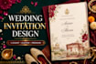 design an elegant wedding invitation card