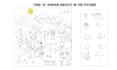 do 8 hidden object coloring page illustrations only for 80